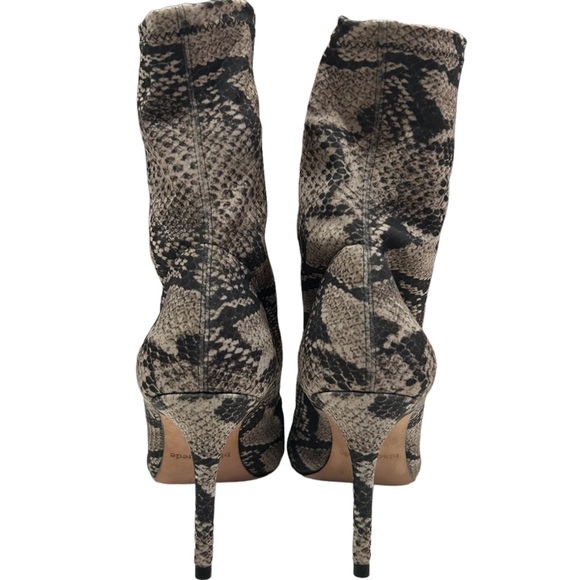 BLACK SUEDE STUDIO Charlie Snake/Animal Print Ankle Boots in Women’s Size 7.5 - Picture 5 of 7
